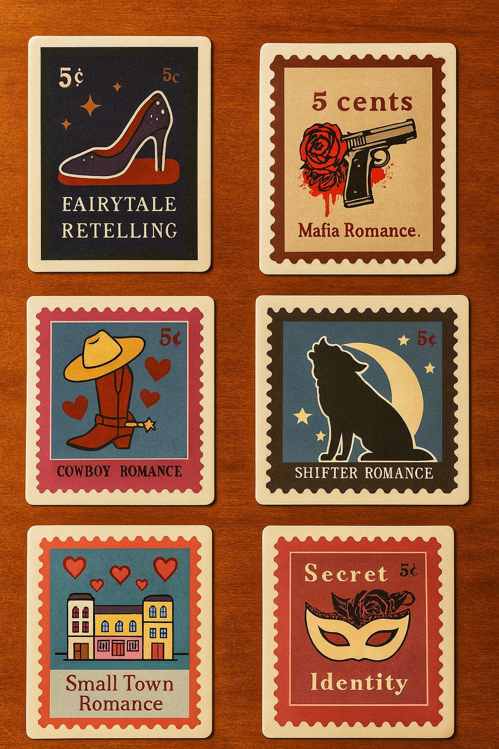 Choose your own trope stickers (6 sticker bundle)