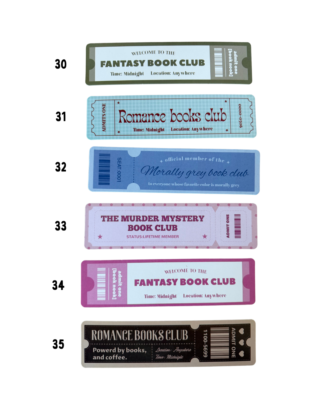 Mix & Match Bookmark Sale