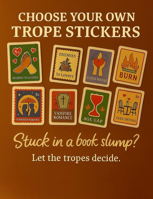 Choose your own trope stickers (6 sticker bundle)