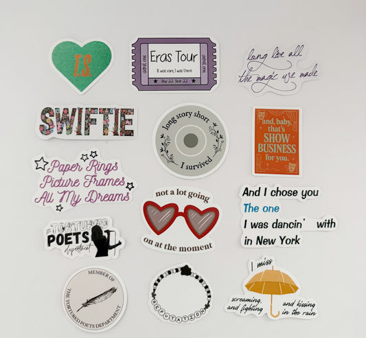 Taylor Swift Eras Inspired Sticker Bundles